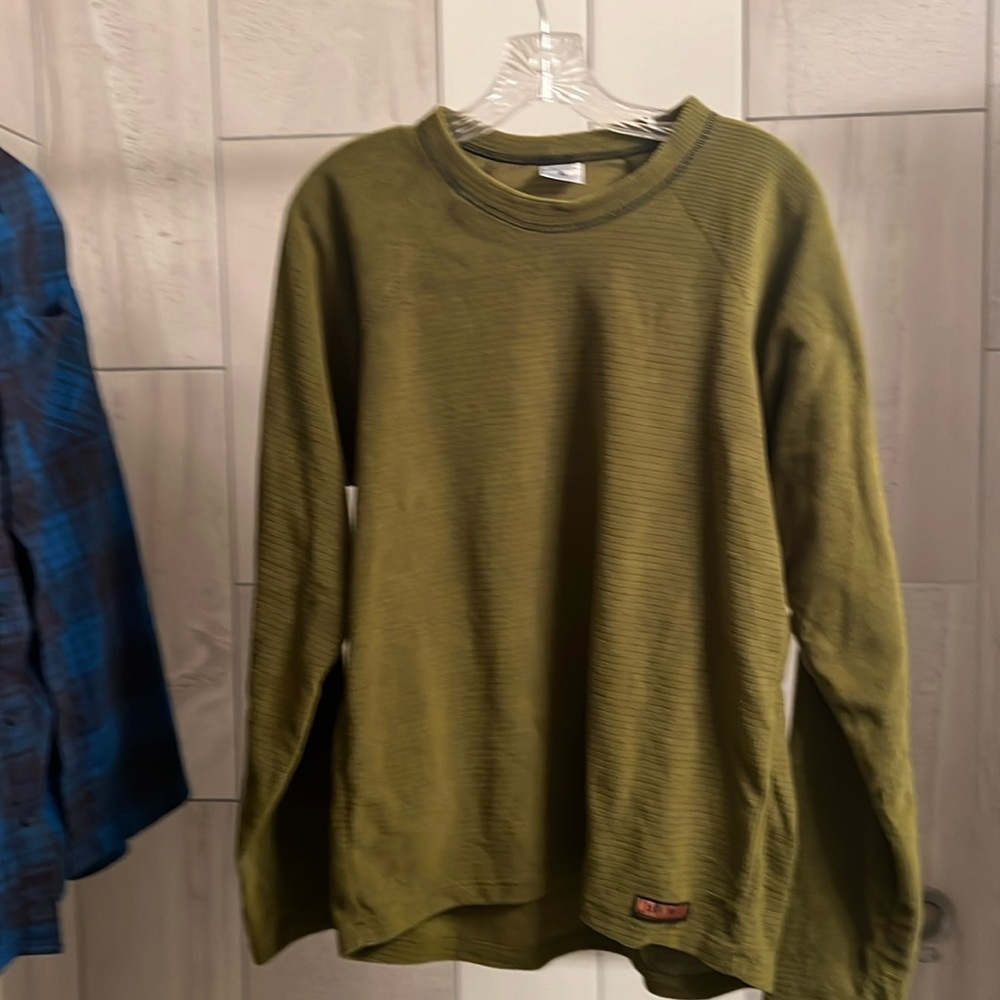 Melanzana Microgrid Shirt: Men’s medium: Olive green